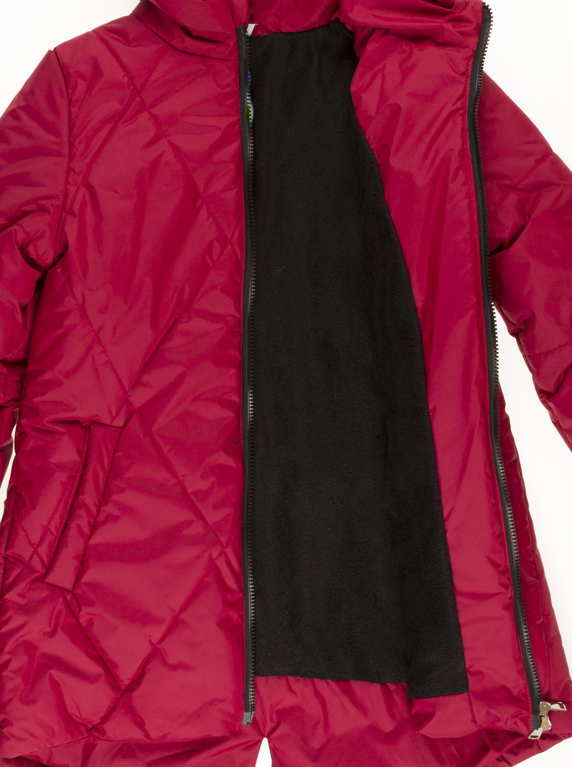 Куртка удлиненная для девочки ОДЯГАЙКО бордо 22101 - картинка