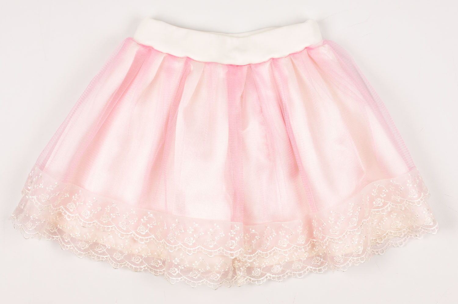 Юбка нарядная для девочки VVL розовая 1305 - размеры