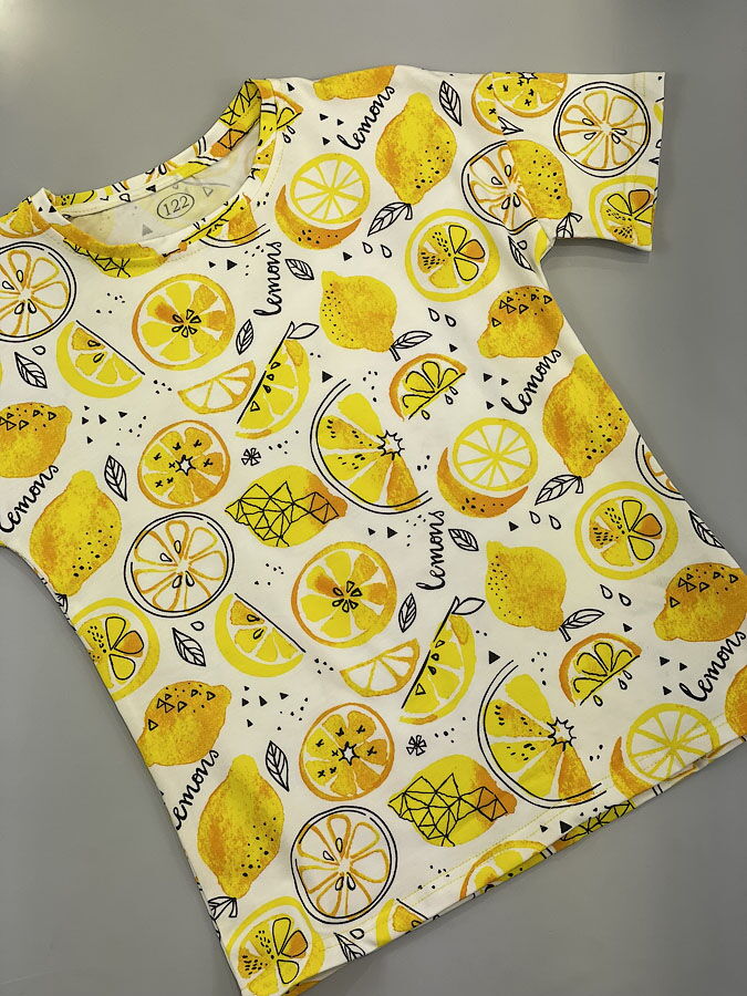 Футболка детская Фламинго Lemon молочная 787-420 - фото