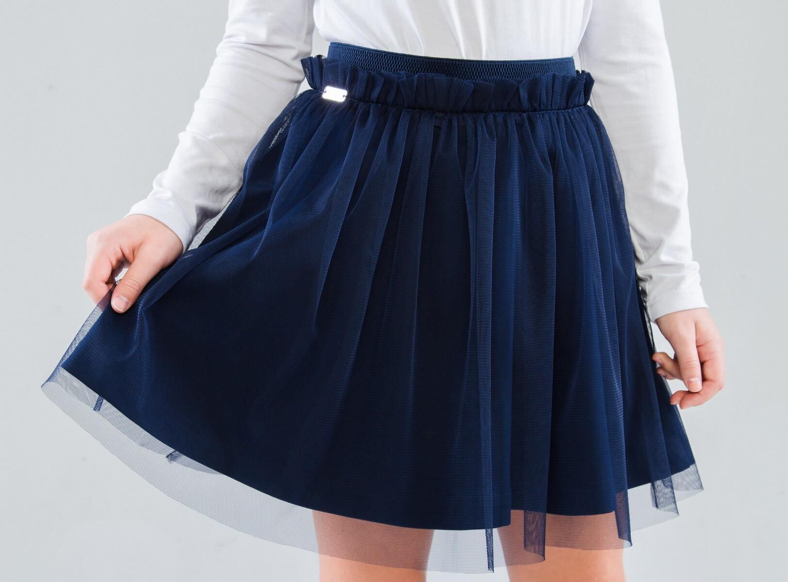 Юбка школьная для девочки SUZIE Прю синяя 72103  - Украина