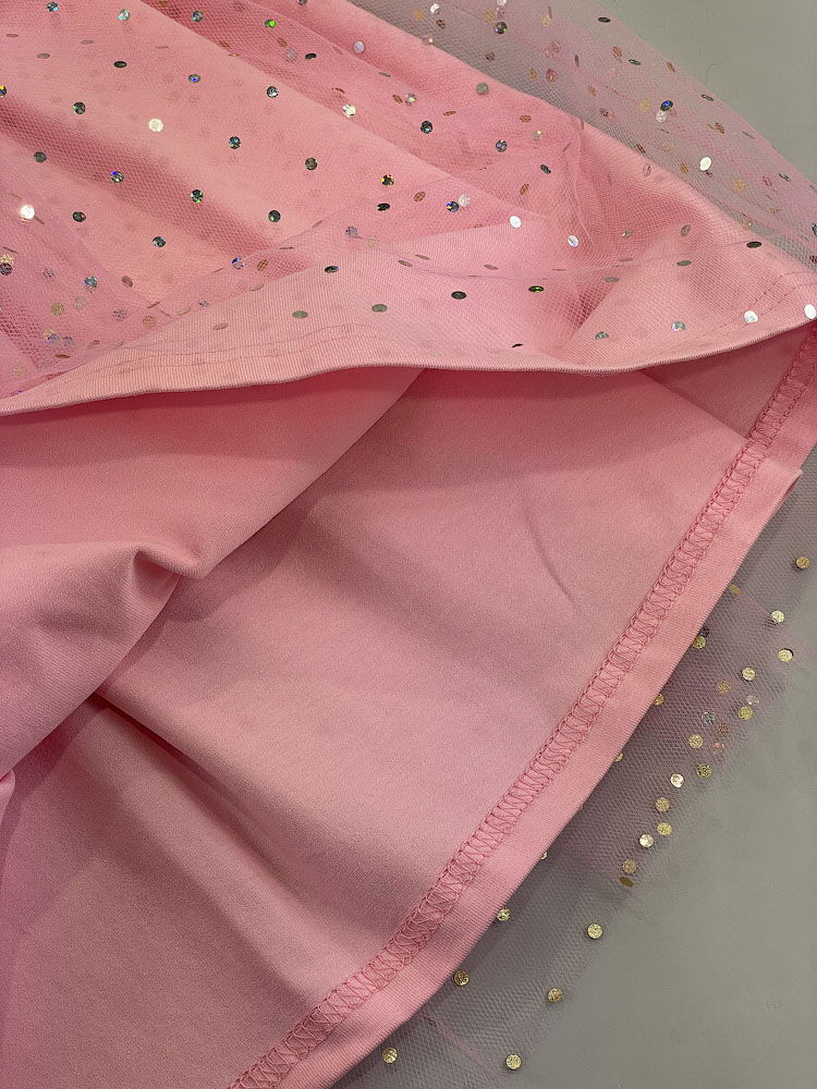 Нарядное платье для девочки Mevis Конфетти розовое 5048-03 - размеры