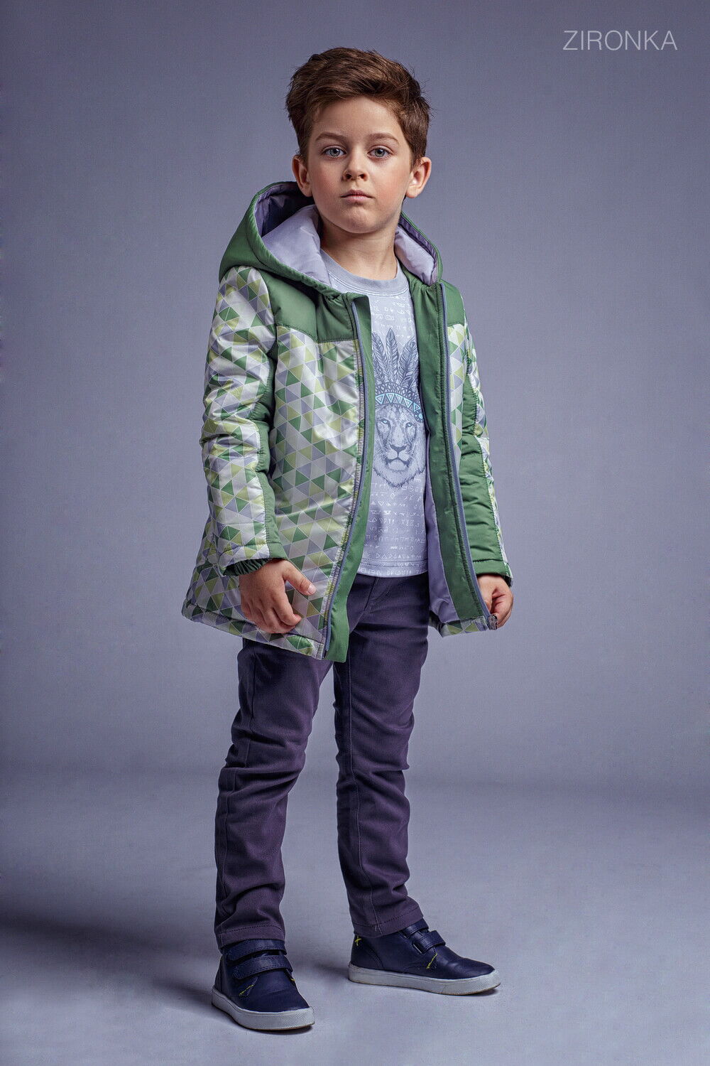 Куртка для мальчика Zironka зеленая 2101-2 - купить