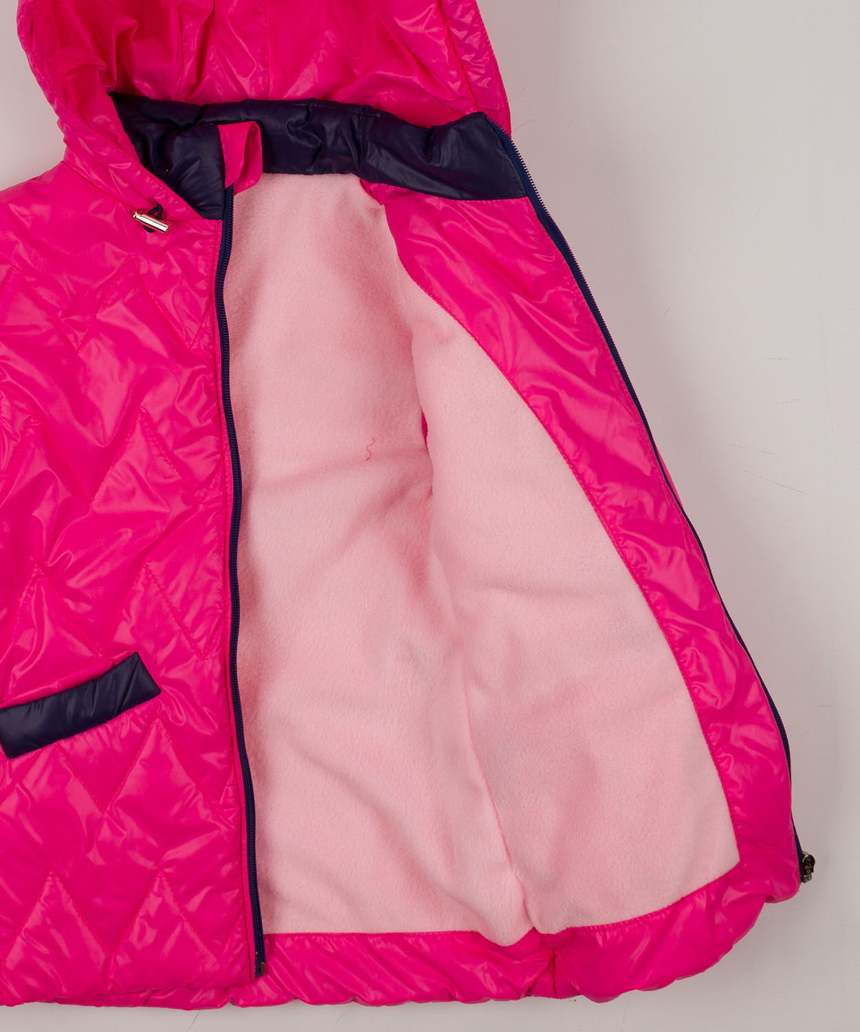 Куртка для девочки ОДЯГАЙКО розовая 2694 - фотография