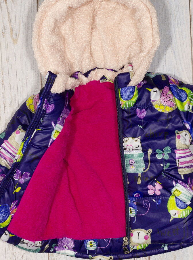 Комбинезон раздельный для девочки (куртка+штаны) ОДЯГАЙКО  темно-синий 20069/32018 - Украина