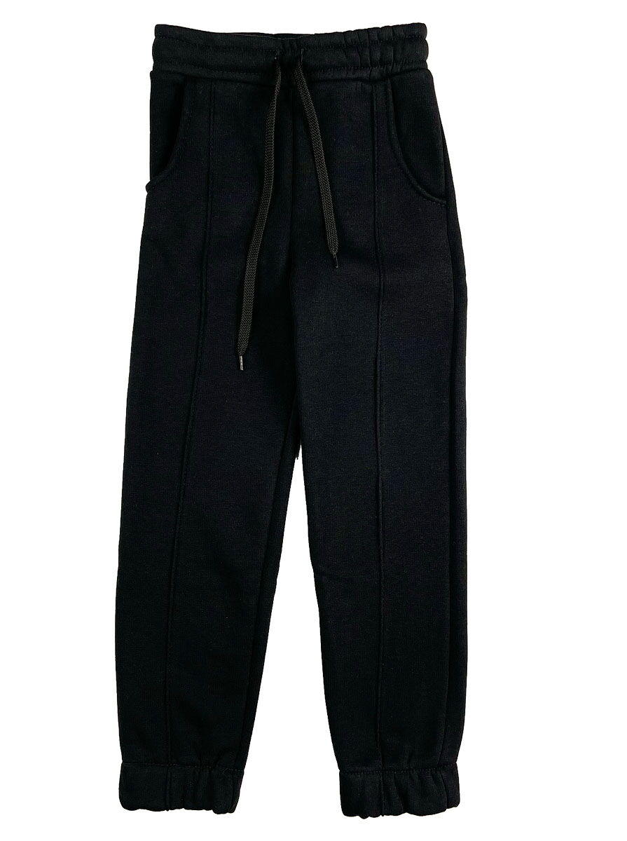 Утепленные спортивные штаны JakPani черные 1502 - цена