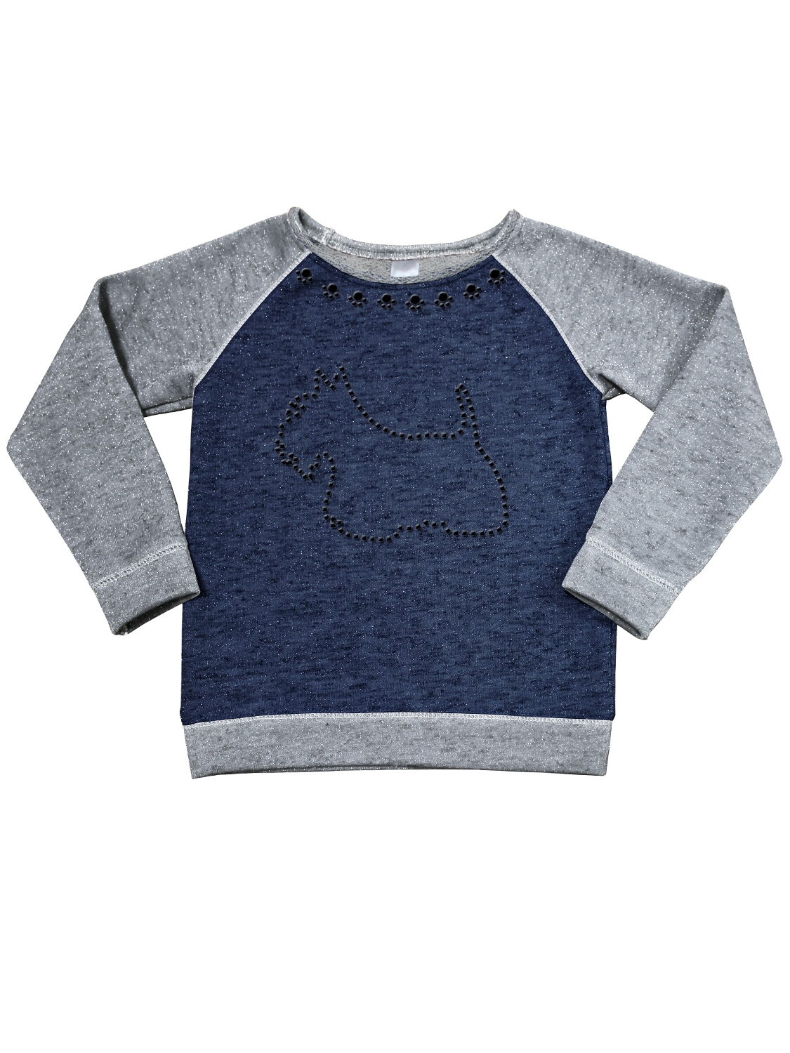 Свитшот для девочки Smil темно-серый 116208 - фото