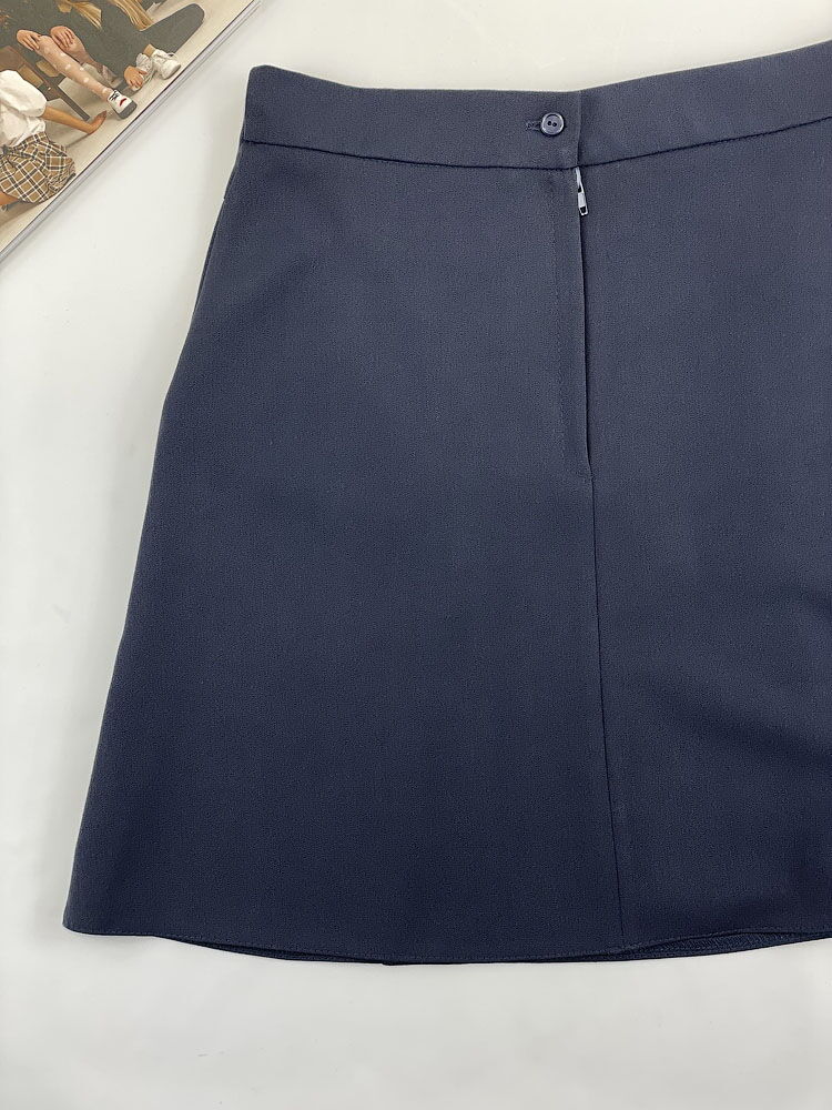 Школьная юбка для девочки Mevis синяя 2841-01 - картинка