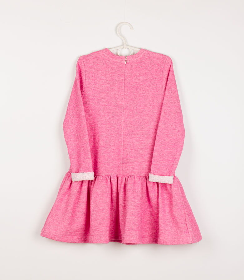 Платье утепленное для девочки Suzie Лилия розовое ПЛ-73603 - картинка