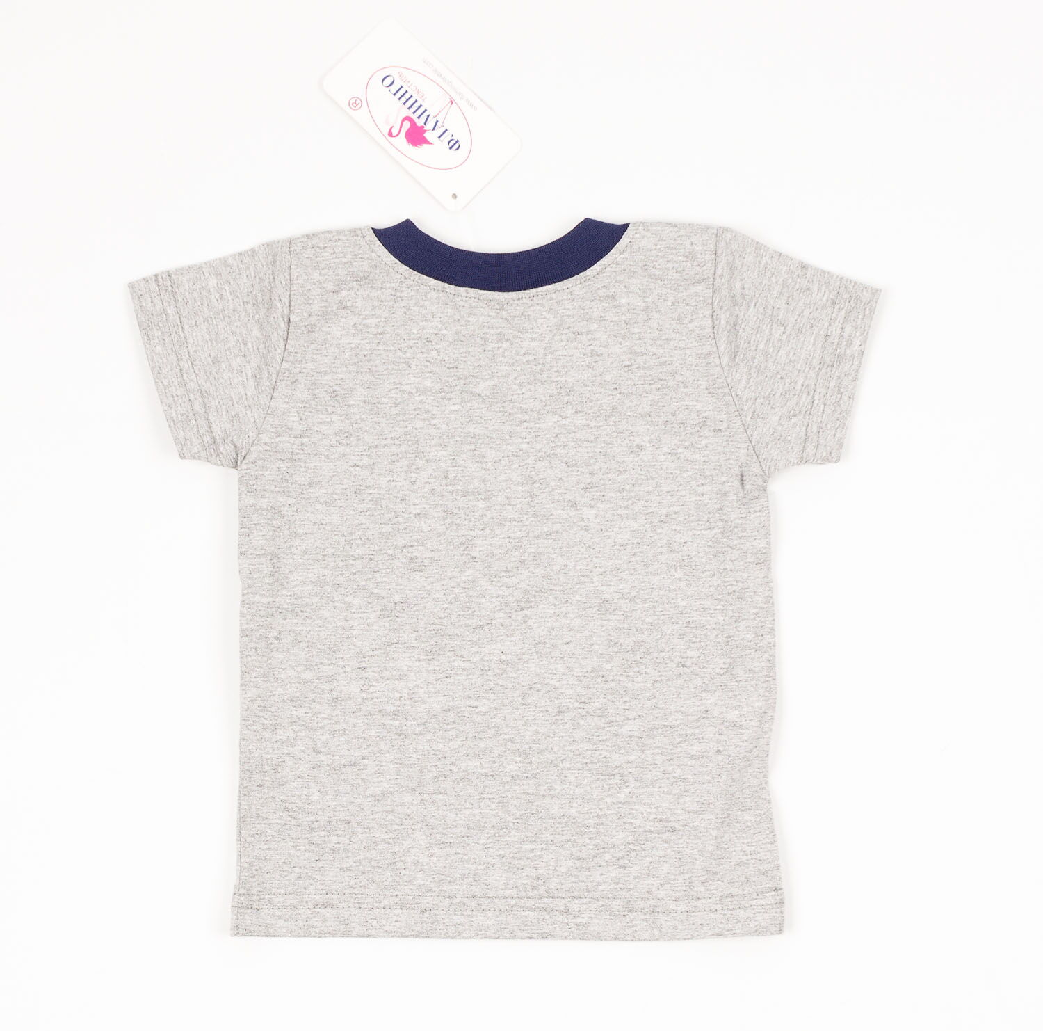 Комплект для мальчика (футболка+шорты) Фламинго серый 688-110 - фотография