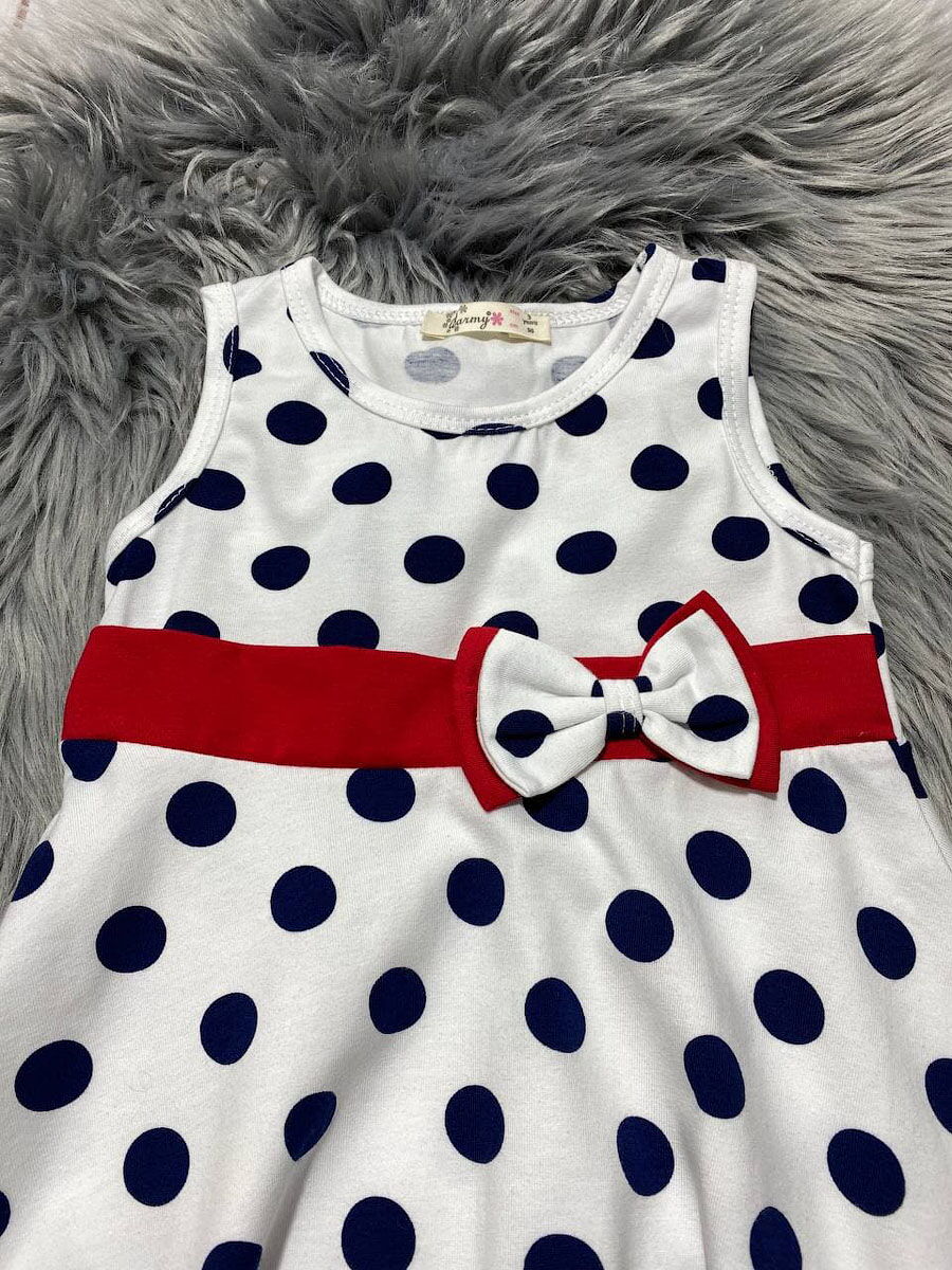 Сарафан для девочки Barmy Горошек молочный 0788 - фотография