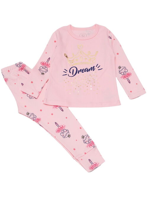 Пижама для девочки Фламинго Dream розовая 245-222 - цена
