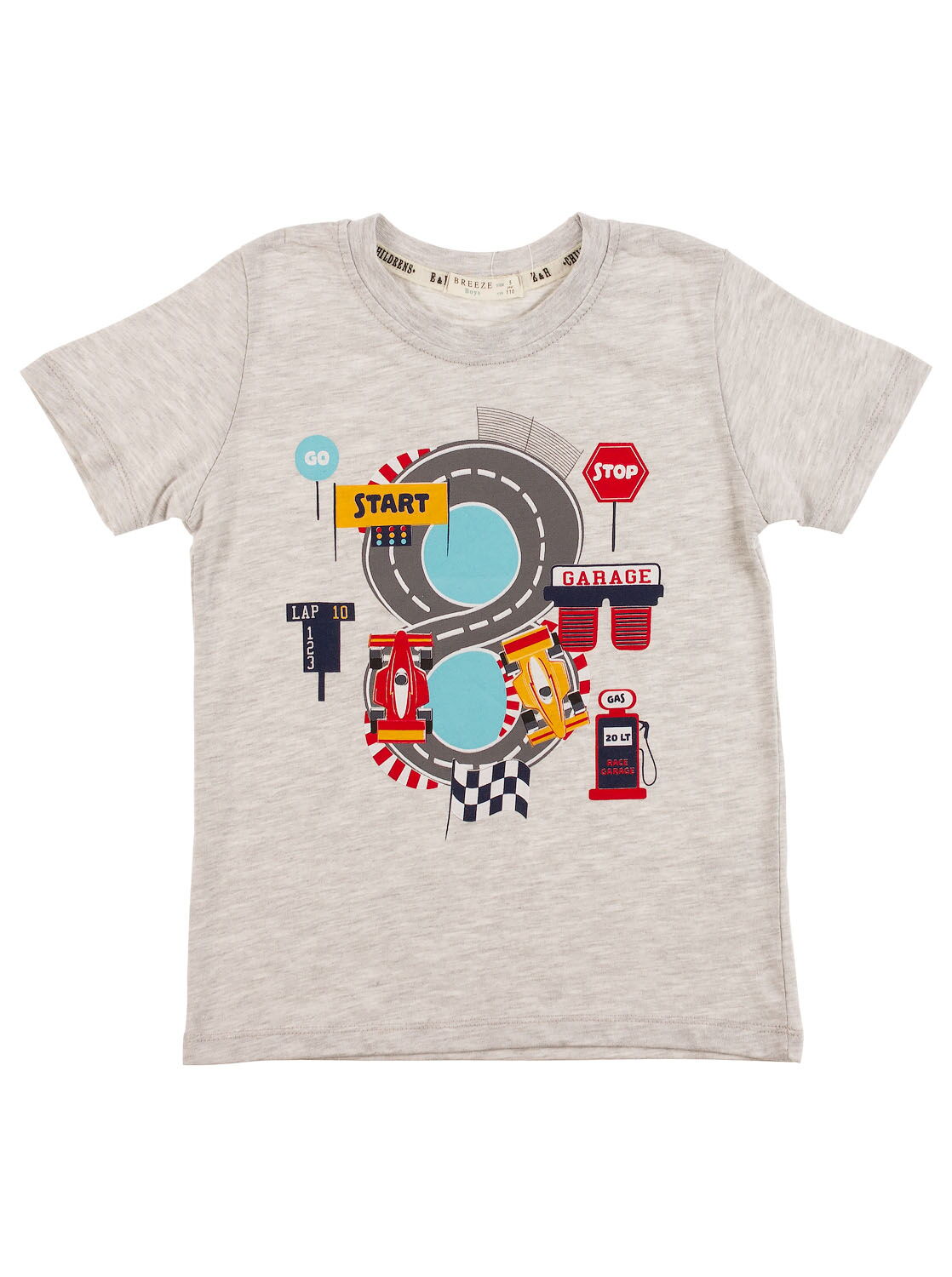 Комплект футболка и шорты Breeze Трек серый 12406 - фото