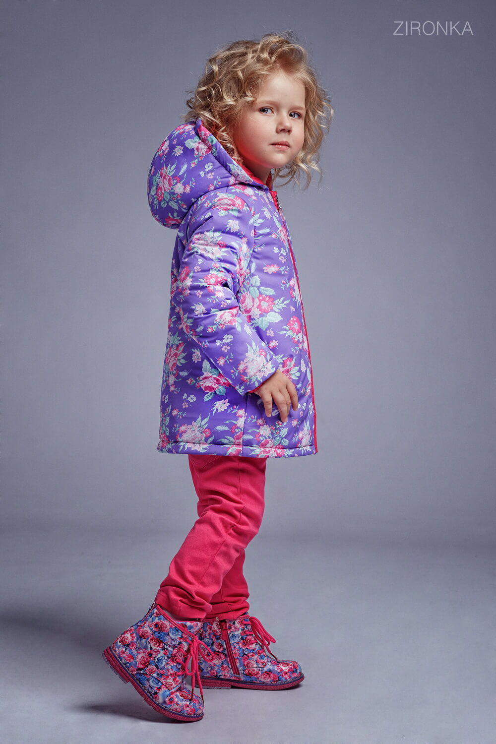 Куртка для девочки Zironka фиолетовая 2104-2 - Украина