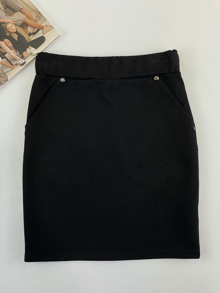 Юбка для девочки Mevis черная 3359-02 - картинка