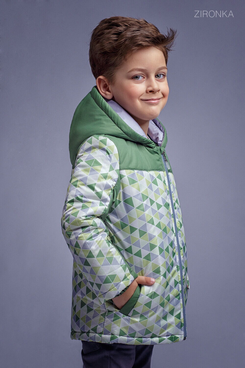 Куртка для мальчика Zironka зеленая 2101-2 - фотография