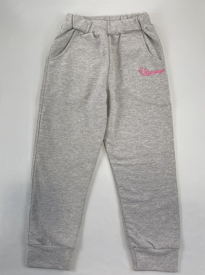 Спортивные штаны для девочки Фламинго серые 845-325 - цена