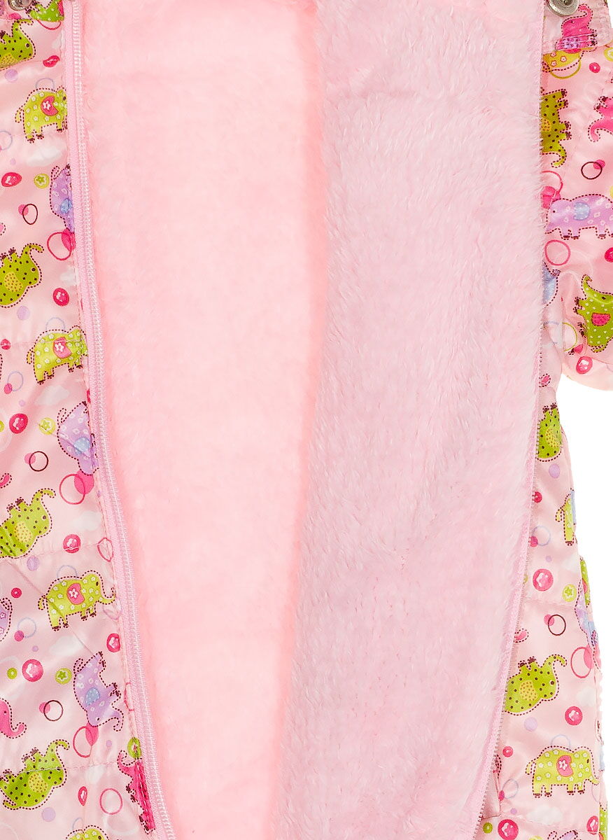 Комбинезон демисезонный Одягайко Слоники розовый 30013 - фото