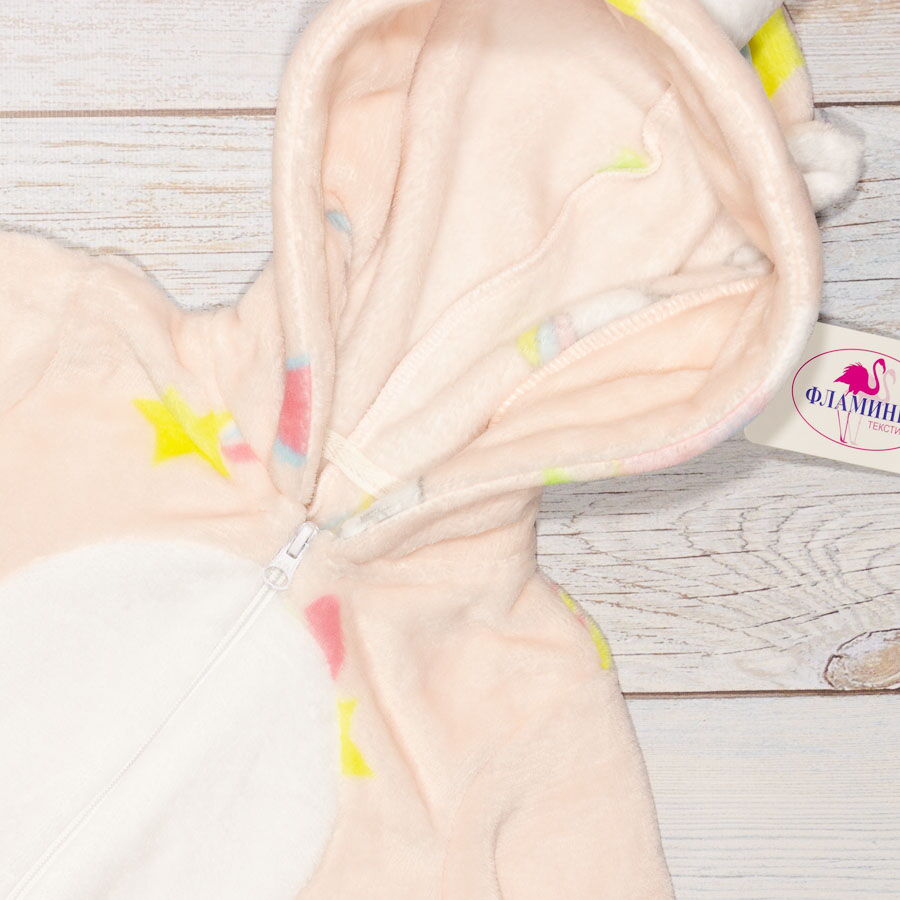 Пижама-кигуруми для девочки Фламинго Единороги розовая 822-912 - размеры