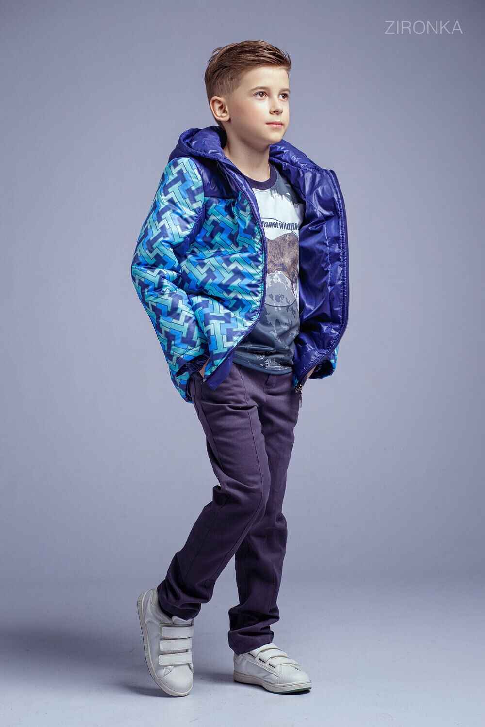 Куртка для мальчика Zironka синяя 2113-1 - Украина