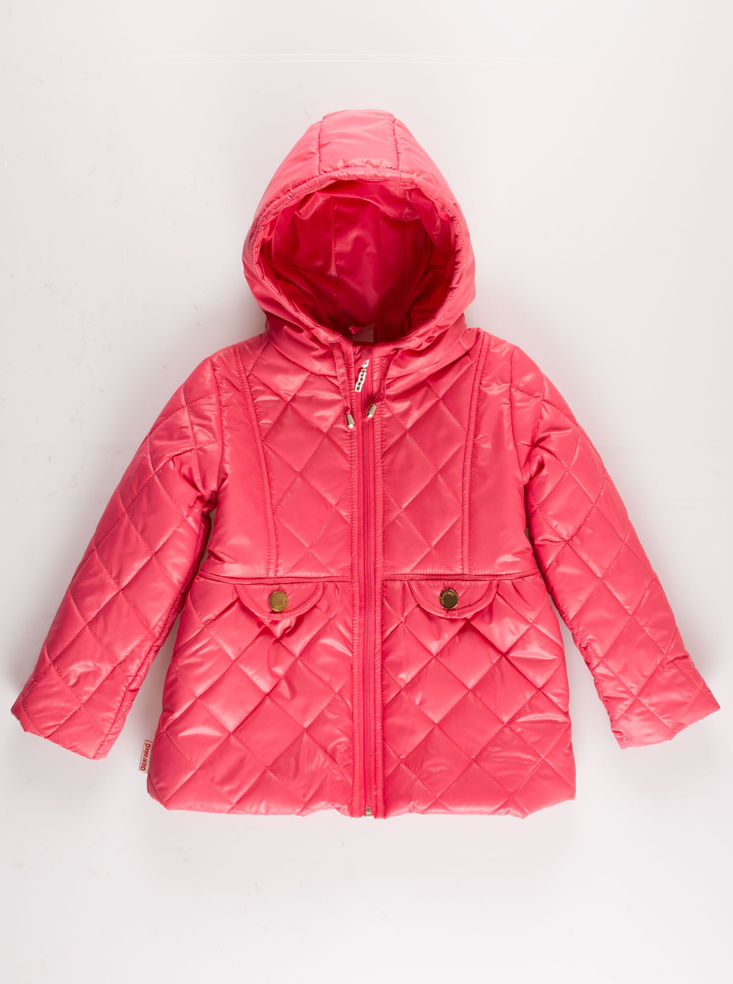 Куртка для девочки Одягайко коралловая 22026О - цена