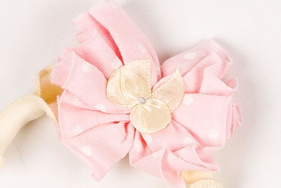 Платье+повязка для девочки  HappyTOT Букетик розовое 721 - фото