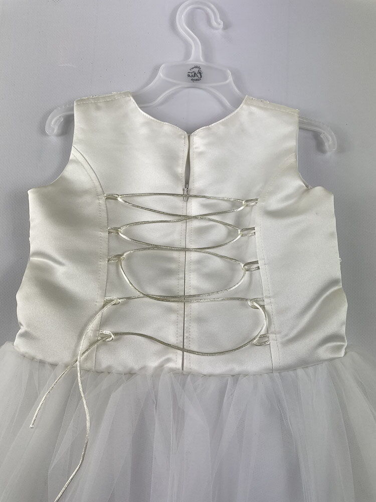 Нарядное платье для девочки Tair Kids молочное 103 - фотография