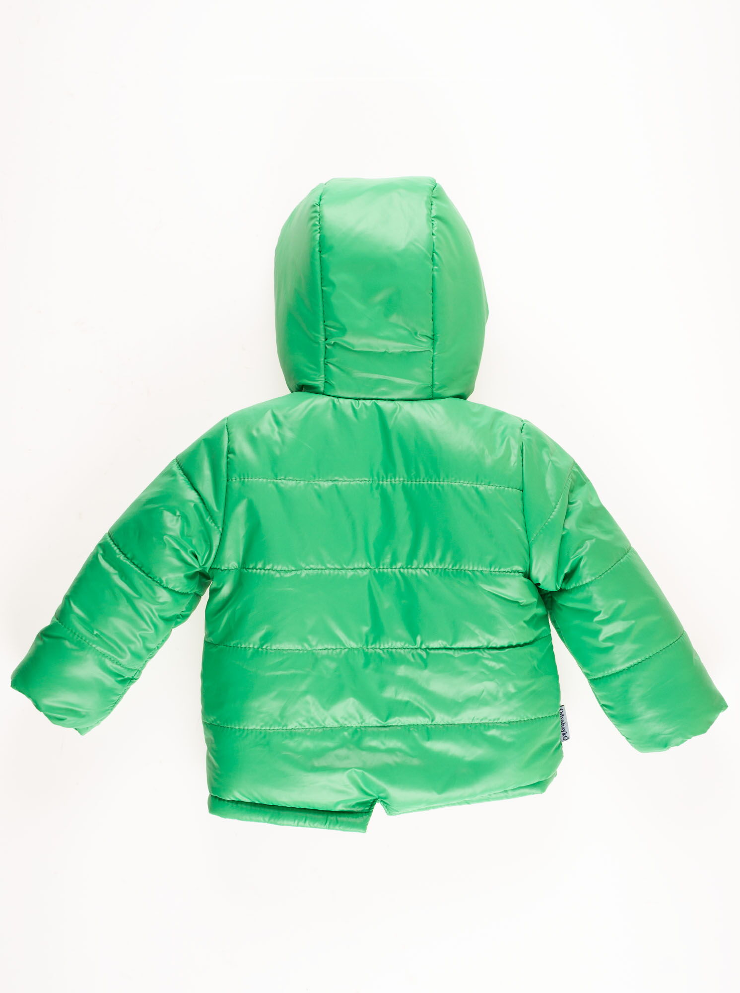 Куртка зимняя для мальчика Одягайко зеленая 20044 - фото