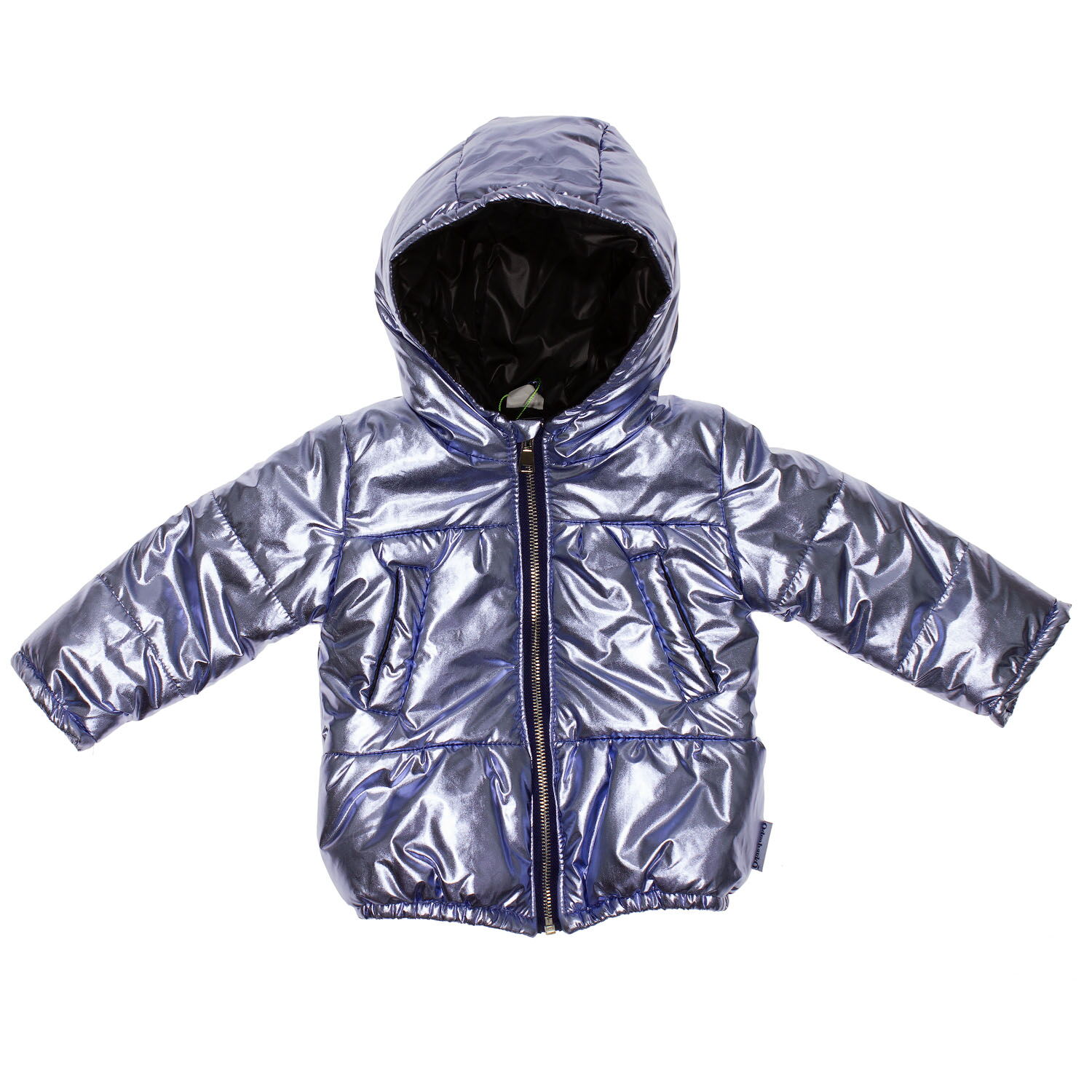 Куртка для девочки Одягайко голубой металлик 22340 - цена
