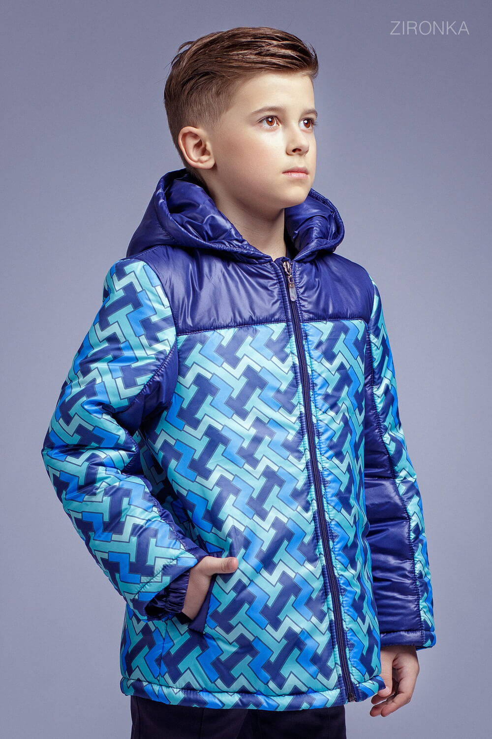 Куртка для мальчика Zironka синяя 2113-1 - размеры
