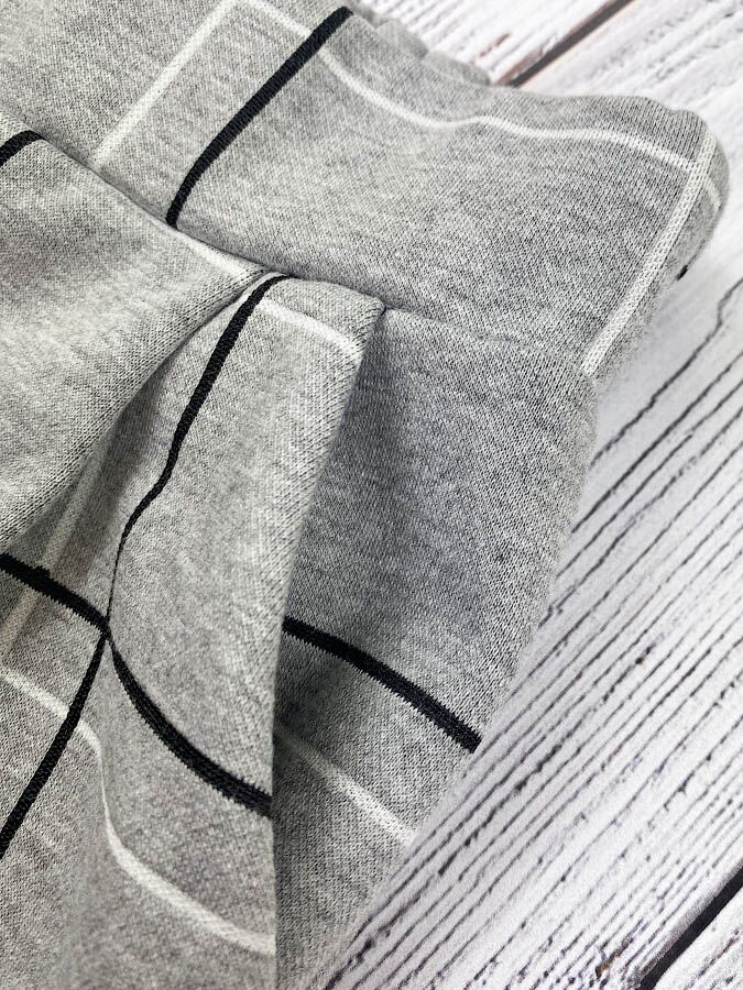 Костюм для девочки Mevis Клетка серый 3605-02 - купить