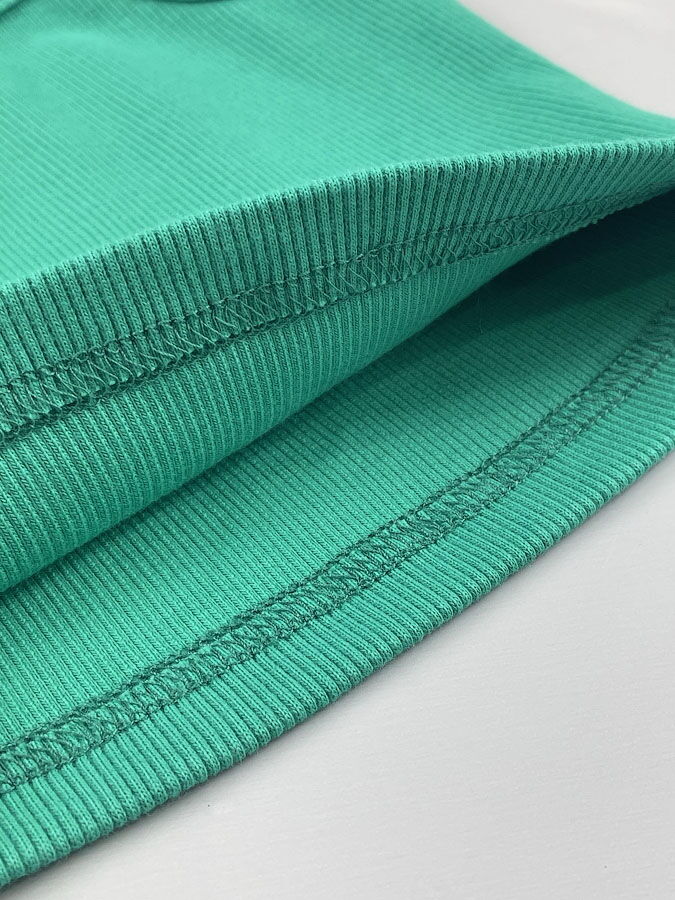 Кроп-топ для девочки Mevis зеленый 4607-04 - фото