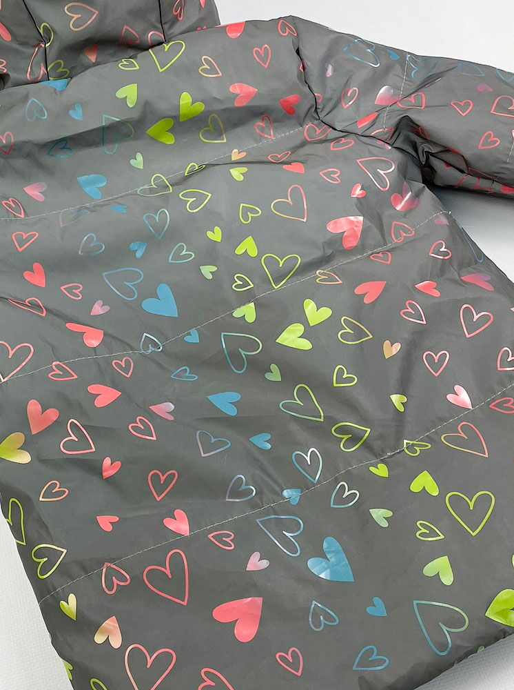 Светоотражающая куртка для девочки Tair kids Сердечки 107 - цена