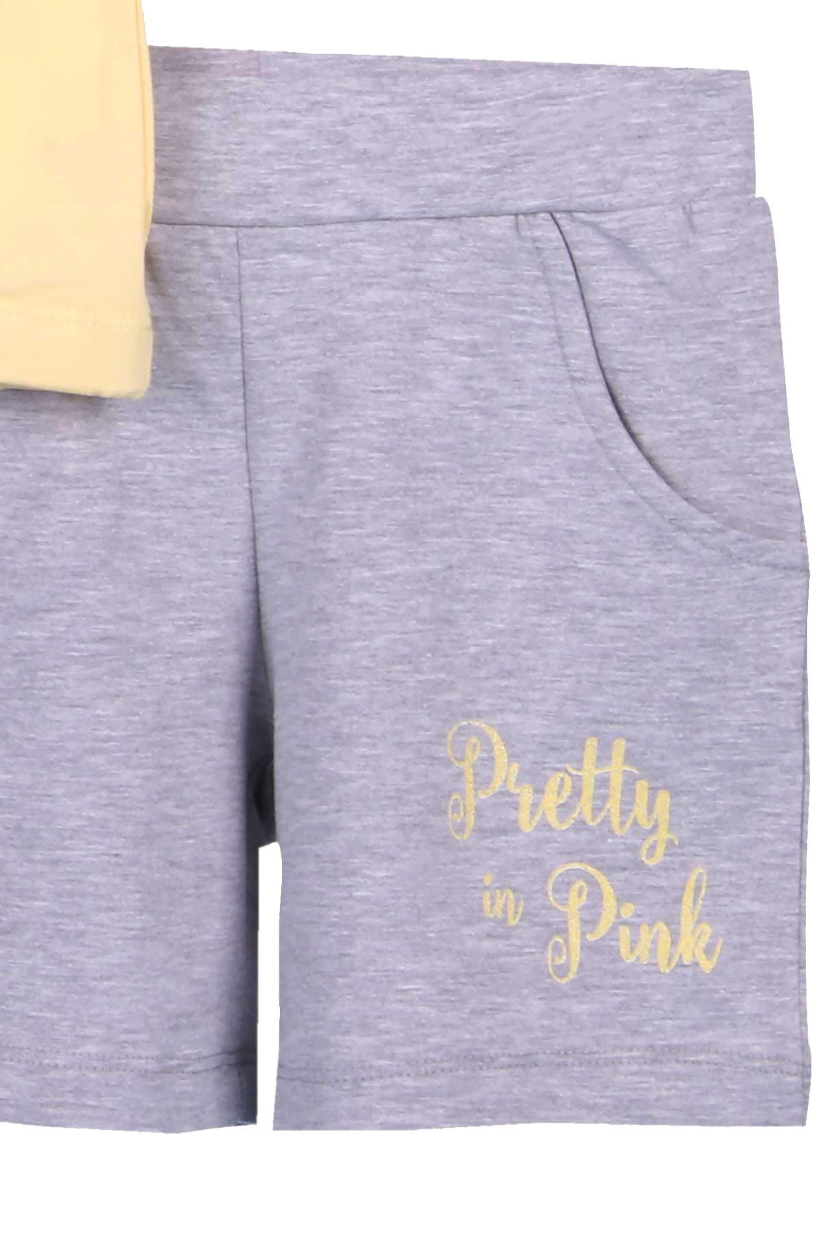 Комплект футболка и шорты для девочки Breeze Фламинго желтый 15160 - Киев