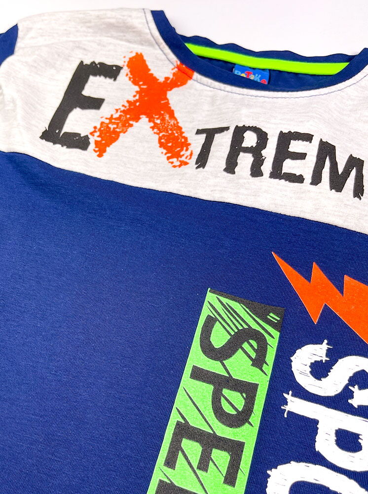 Футболка для мальчика Patika Kids Extreme синяя 6012 - размеры