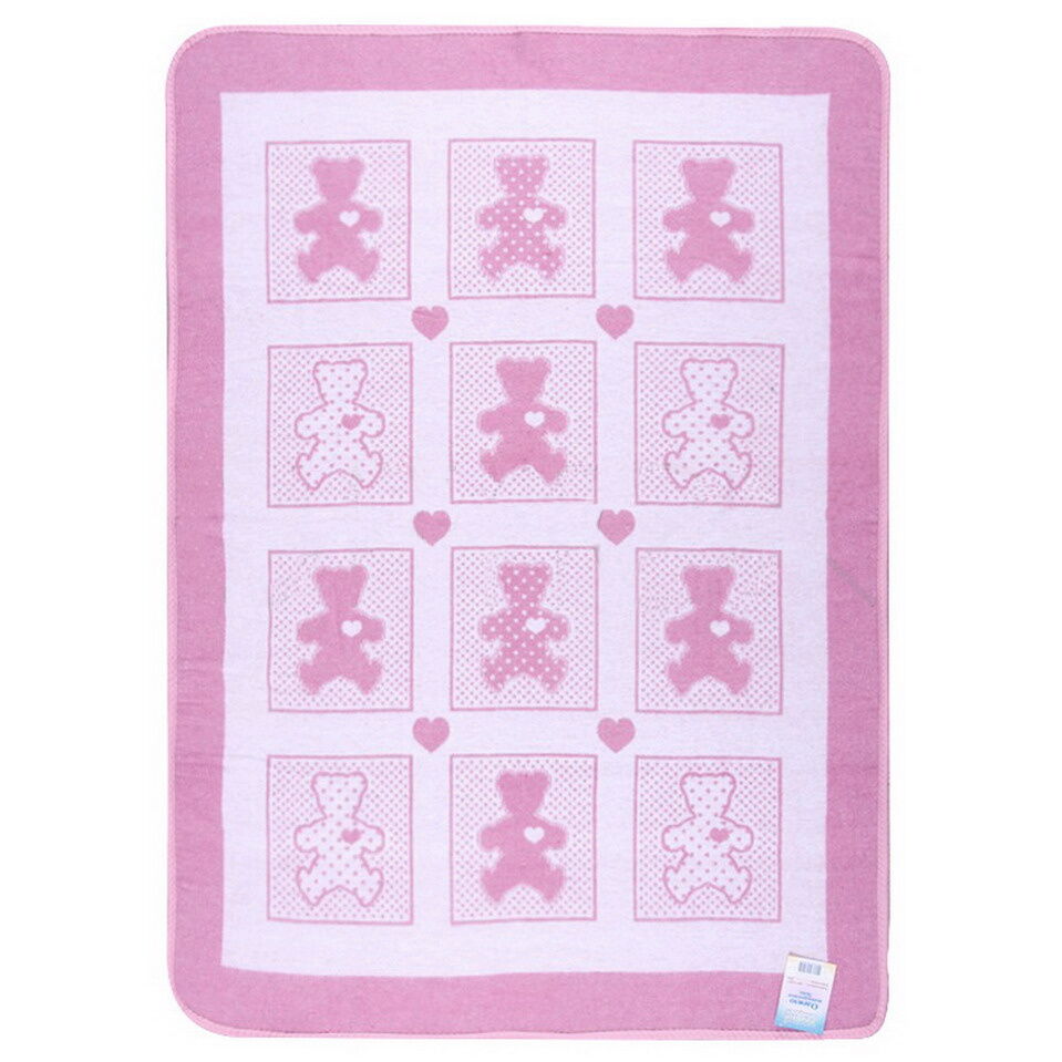 Одеяло-плед детское Vladi Барни розовый 100*140 - цена