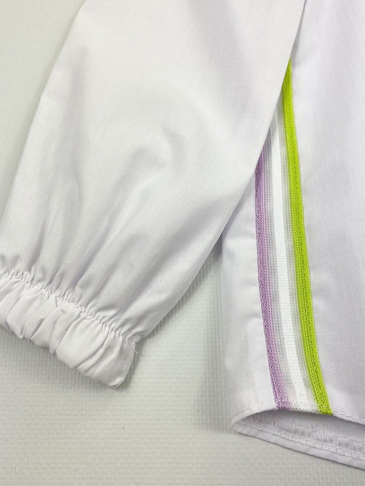 Рубашка для девочки Mevis белая 4274-03 - фотография