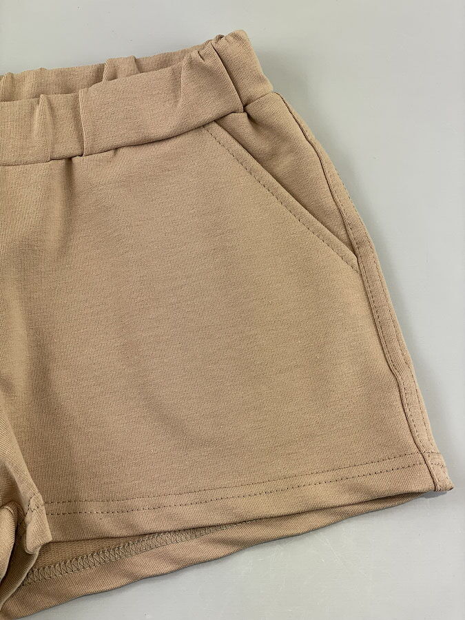 Летние шорты для девочки Фламинго бежевые 979-325 - картинка