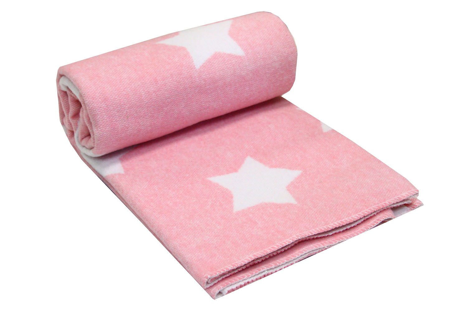 Одеяло-плед детское Vladi Звезды розовый 100*140 - фото