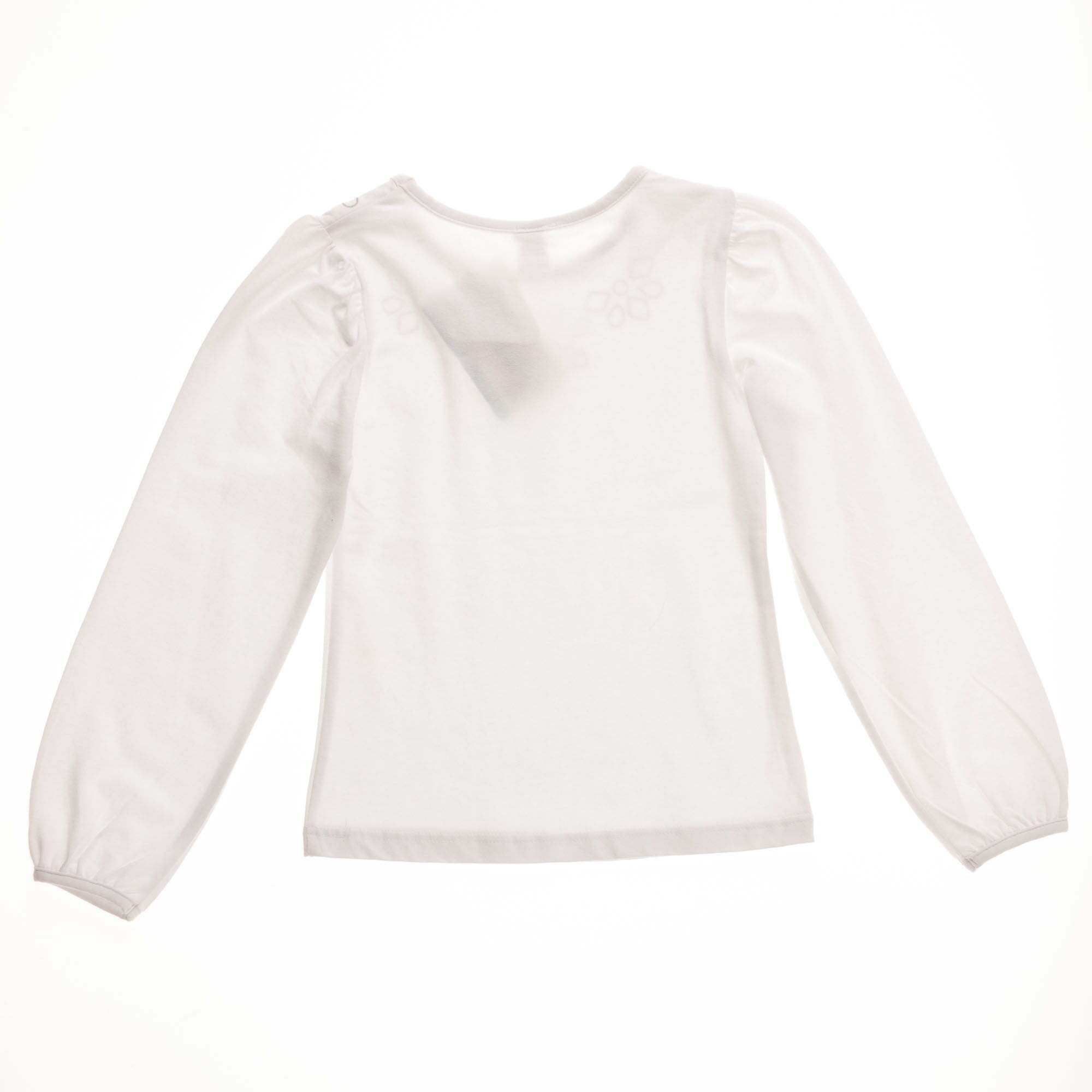 Блузка с длинным рукавом для девочки Valeri tex белая 1542-55-042 - фото