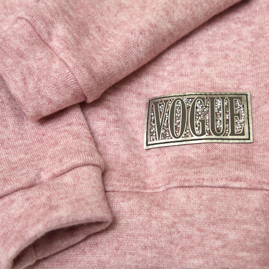 Утепленный свитер для девочки SmileTime Vogue розовый ZA21-05-2 - фото