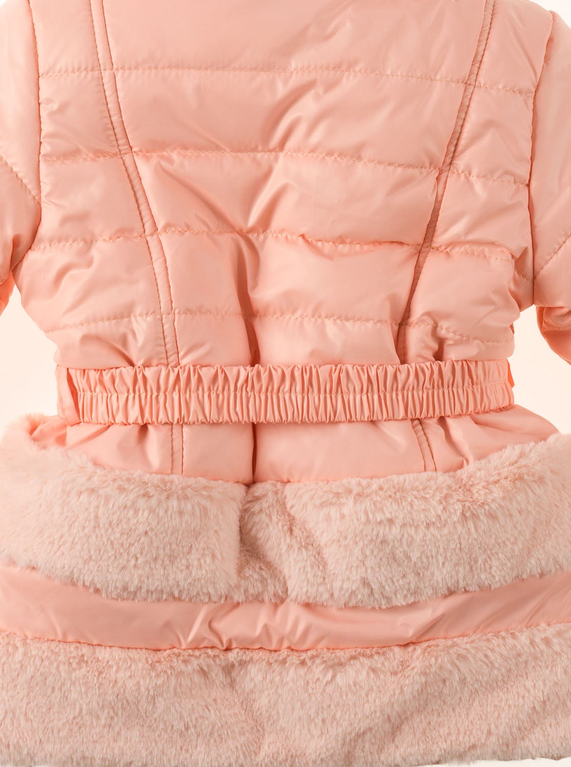 Куртка зимняя для девочки Одягайко пудра 20017О - размеры