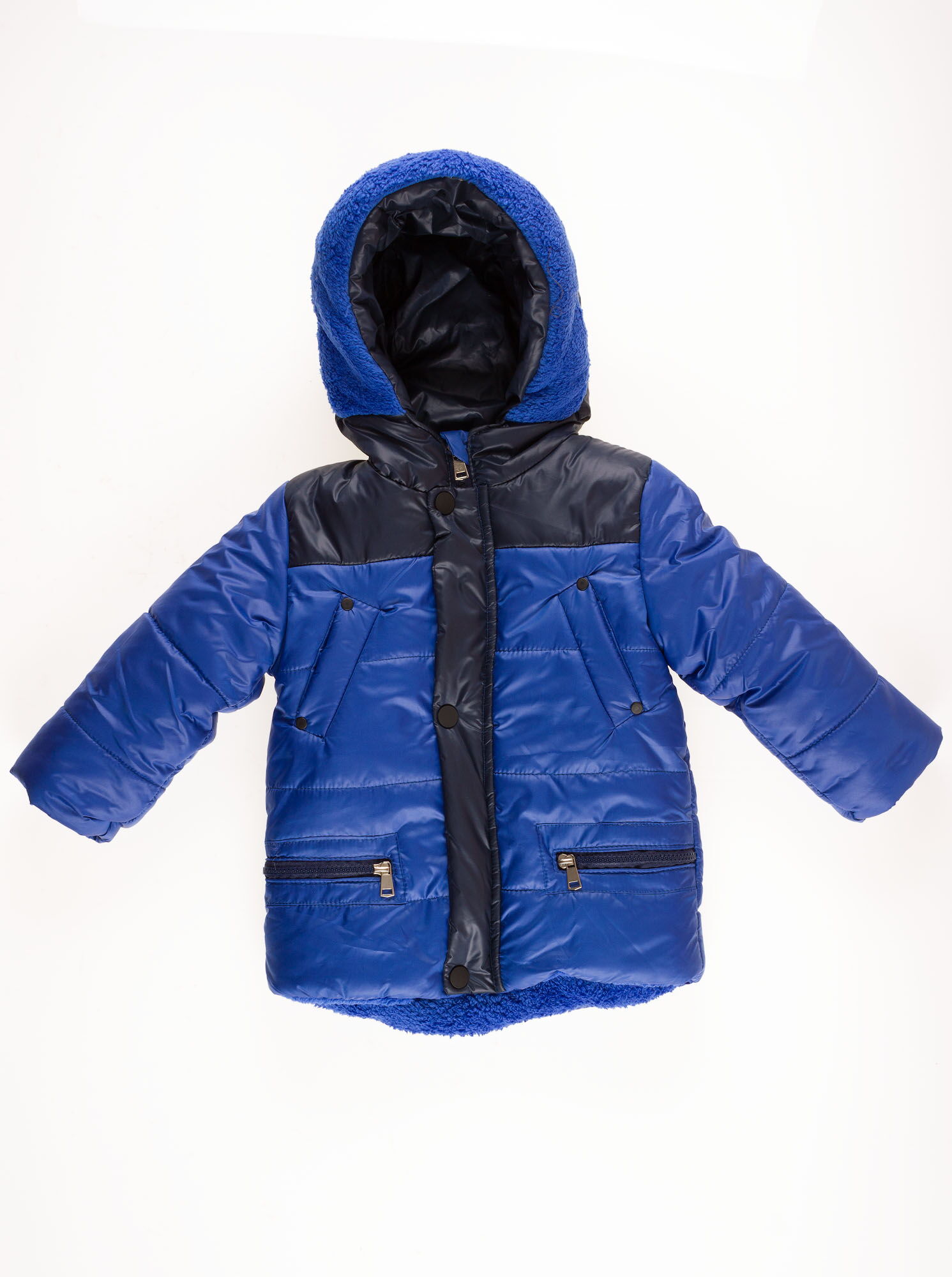Куртка зимняя для мальчика Одягайко синий электрик 20071 - цена