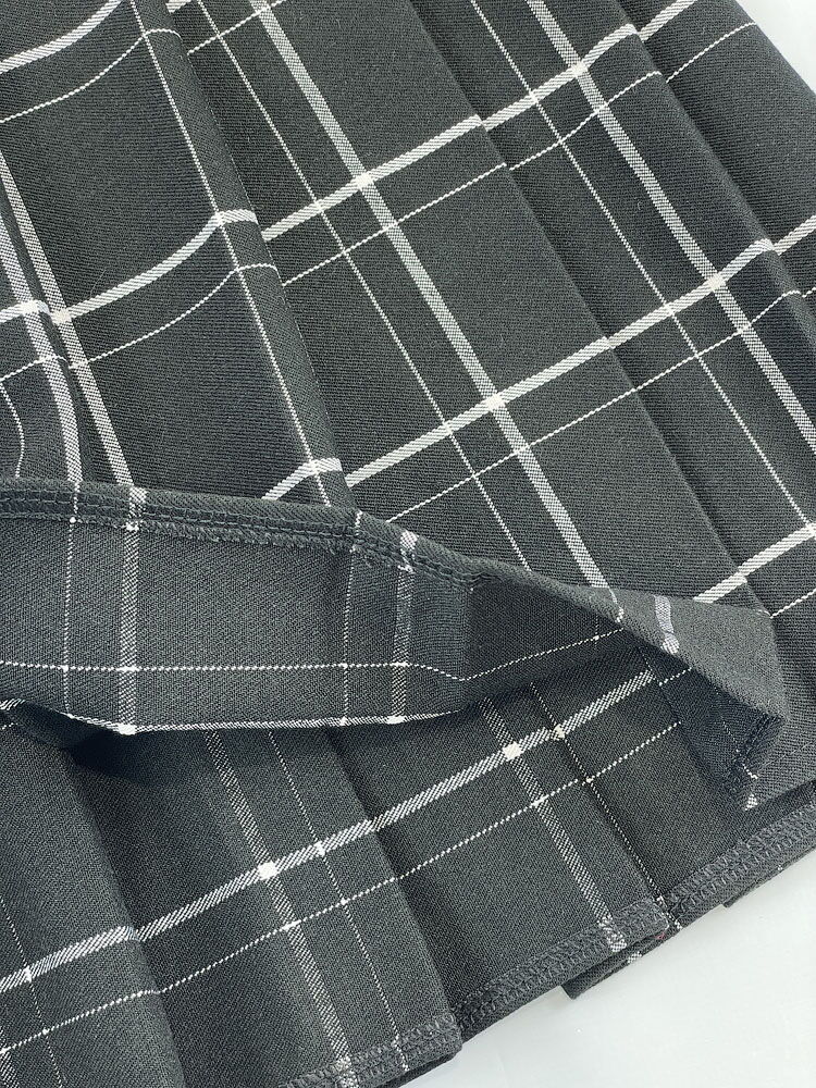 Юбка в складку для девочки Mevis черная 4914-01 - размеры