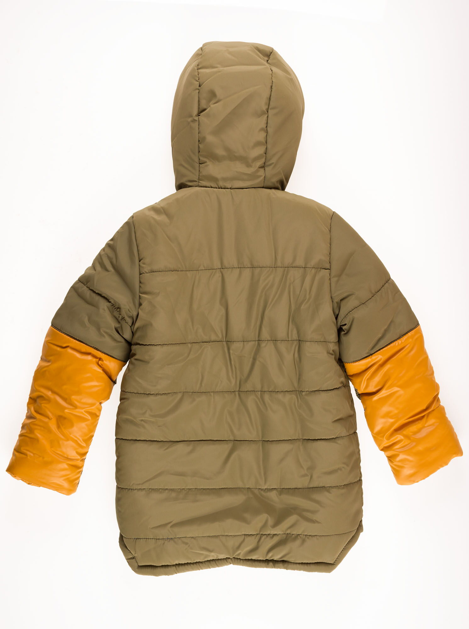Куртка зимняя для мальчика Одягайко хаки 20059 - фотография