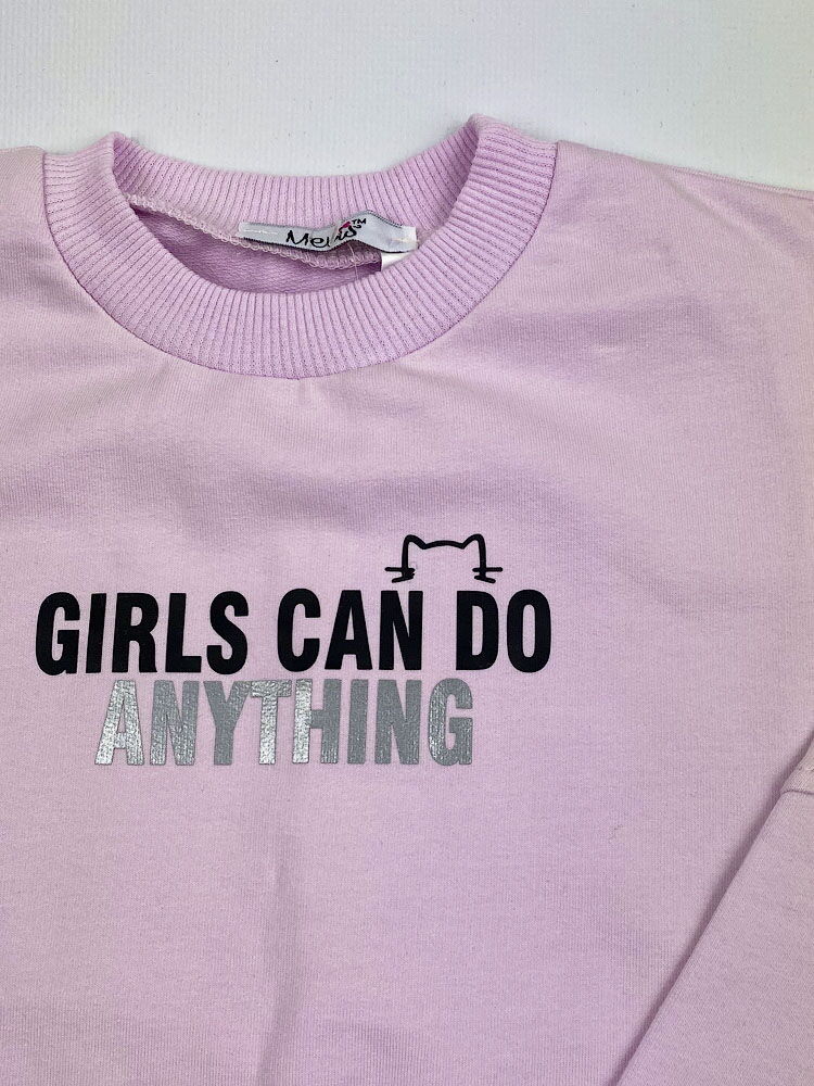 Спортивный костюм для девочки Mevis сиреневый 3724-02 - размеры