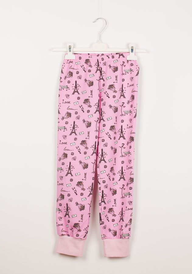 Пижама утепленная для девочки Valeri tex розовая 1770-55-055 - размеры