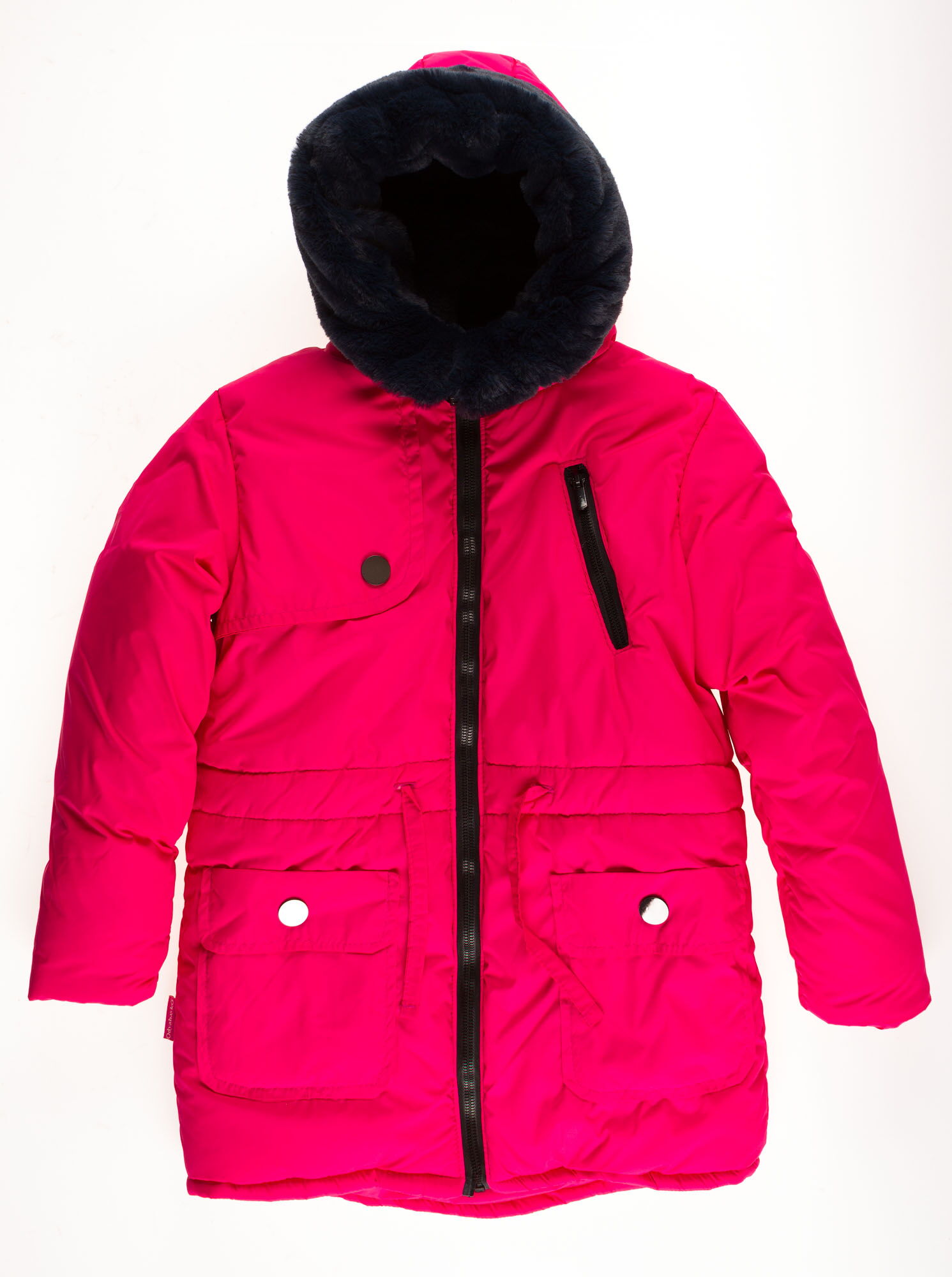 Куртка зимняя для девочки Одягайко малиновая 20026 - цена