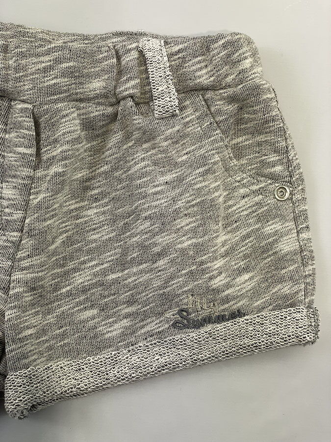 Трикотажные шорты для девочки Фламинго серые 768-316 - купить