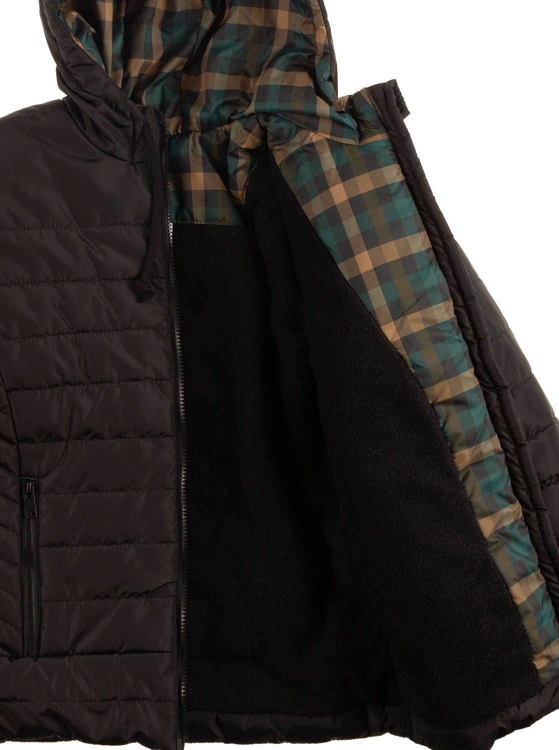 Куртка зимняя для мальчика Одягайко черная 20147 - фото