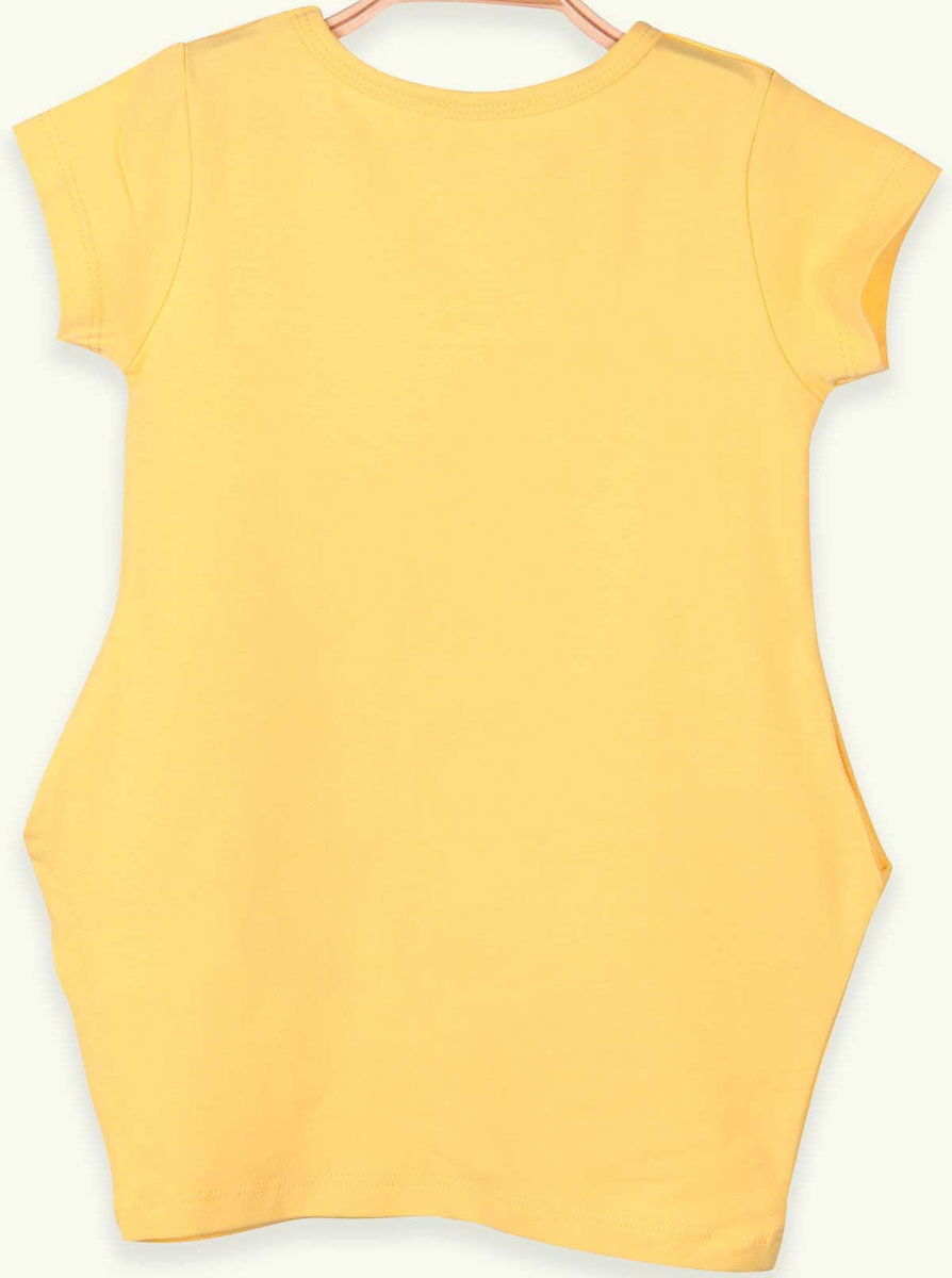 Туника для девочки Breeze Единорог желтая 15744 - размеры